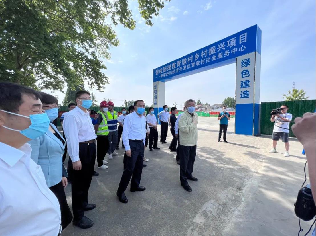 美丽乡村丨全国政协副主席卢展工莅临爱游戏·（中国）官方网站APP下载建筑乡村振兴项目视察指导