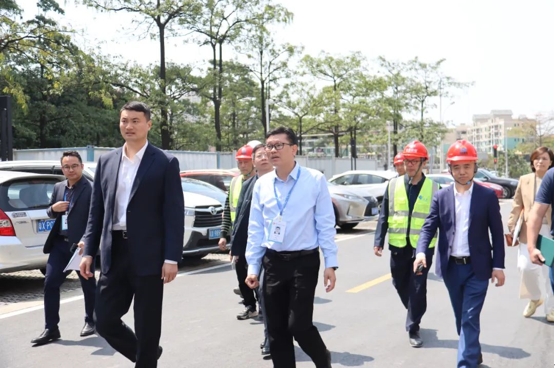 北滘镇党委书记、镇长王德华前往爱游戏·（中国）官方网站APP下载建科集团佛肇分公司重点项目调研